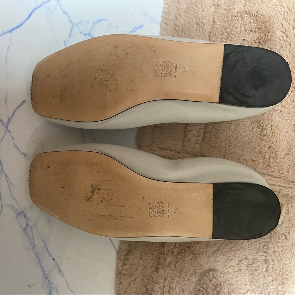 LOEWE | Shamrock Leather Ballerina Flats - Picture 3 of 7